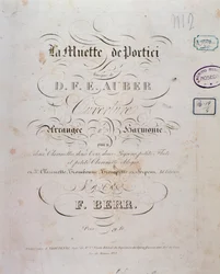 Inauguração da ópera La muette de Portici de D. F. Auber