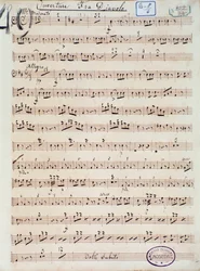Abertura da banda desenhada Fra Diavolo, ou O Hotelaria da Terracine por D. F. Auber