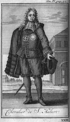 Ordens de Cavalaria. Cavaleiro de São Hubert ao Duche de Juliers no século XV Na "História das ordens militares ou cavaleiros, das milícias seculares e regulares de ambos os sexos, que foram estabelecidas até agora. Edição tirada de Abbe Giustiniani, R.