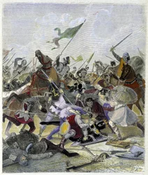 Othon 1er (912-973) surpreendido pelos rebeldes em Roma - no "Histoire des popes", de Maurice Lachatre
