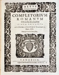 Página da partitura de Salmos (op 16) de Ludovico Viadana