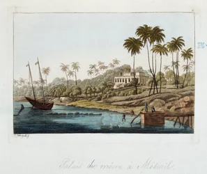 Palais a Measuril (Zimbabwe) - em "The old and modern costume" de Ferrario, ed Milan