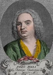 Paolo Antonio Rolli (1687-1765) poeta e libretista da ópera italiana do século XVIII - Retrato de Paolo Antonio Rolli (1687-1765), poeta italiano