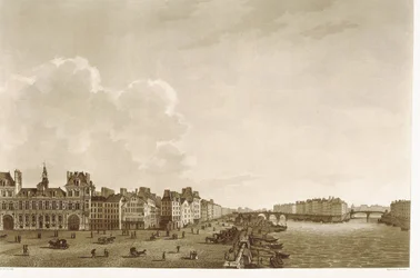 Paris. Câmara Municipal e Rio Sena