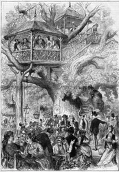 Festa em Sceaux Park, em 1873.