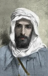 Pierre Paul Francois Camille Savorgnan de Brazza (1852-1905) Explorador francês em África _ Retrato de Pietro Paolo Savorgnan di Brazza ou Pierre Paul Francois Camille Savorgnan de Brazza em francês (1852-1905) Governador Geral do Congo Francais cerca de 1