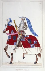 Pierre, Visconde de Rohan, Sire de Gie (1451-1513). Marechal da França. Gravura de 1830.