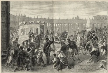 Papa Pio IX (Pio Pio) indo à Igreja de São Luís de Francais por ocasião da festa de 15 de Agosto de 1869 - Papa Pio IX (Pio Pio) indo à Igreja de São Luís de Francais por ocasião da festa de 15 de Agosto de 1869