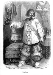 Porthos - em "Os 3 Mosqueteiros" de Alexandre Dumas Père.