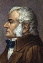 Retrato de John Dalton, físico e químico inglês.