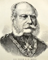 Retrato Wilhelm I da Alemanha/Prússia 1870 (gravura)