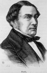 Retrato de Achille Fould (1800-1867), banqueiro judeu francês, adepto do livre comércio e do santomense.