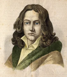 Retrato de Adelbert de Chamisso (1781 - 1838) - em "Les Contemporains", n.d. final do século XIX.