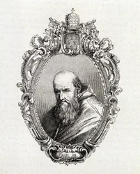 Retrato de Alessandro Farnese, papa Paulo III (1468 - 1549) de 1534 a 1549.
