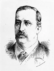 Retrato de Alexander Borodine (1833 - 1887), compositor russo.