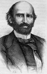 Retrato de Alexandre Glais-Bizoin (1800 - 1877). Gravura do final do século XIX em "Histoire de France" de H. Martin.