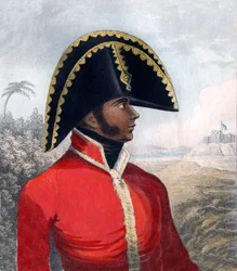 Retrato de Alexandre Sabes (1770-1818), dit Petion - o primeiro Presidente da República do Haiti