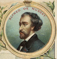 Retrato de Alfred de Musset (1810-1857), escritor francês.