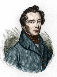 Retrato de Alphonse de Lamartine (1790 - 1869) poeta francês.