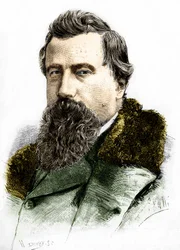 Retrato de Amilcare Ponchielli (1834 - 1886) Compositor italiano.