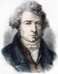 Retrato de André Marie Ampère (1775 - 1836) físico francês.
