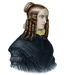 Retrato de Annette von Droste-Hulshoff (Droste Hulshoff) (1797-1848) Escritora e poetisa inglesa