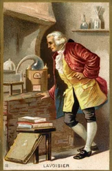 Retrato de Antoine Laurent de Lavoisier (1743 - 1794), químico francês.