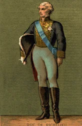 Retrato de Armand du PLESSIS, Duque de RICHELIEU (1766-1822)