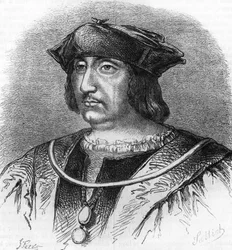 Retrato de Arthus de Gouffier (1475-1519), senhor de Boissy, preceptor do rei François 1. Gravura do século XIX.