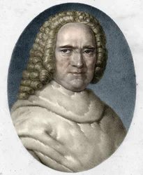 Retrato de Bernard de Jussieu (1699-1777), botânico francês.