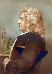 Retrato de Bernard de Jussieu (1699-1777), botânico francês. de "La Ciencia y sus Hombres par Louis Figuier". Barcelona 1881
