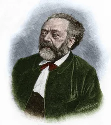 Retrato de Berthold Auerbach (1812-1882), escritor alemão.