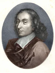 Retrato de Blaise Pascal - gravura do século XIX.