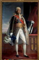 Retrato de Bon Adrien Jannot de Moncey, Duque de Conegliano (1754-1842), Marechal do Império em 1804, Governador dos Inválidos de 1833 a 1842 Pintura anônima. 1806 Sol. 2,15x1,33 m Paris, Musee de l