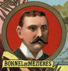 Retrato de Bonnet (Bonnel) por Mezieres explorer french.