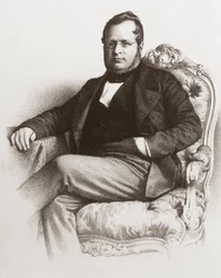 Retrato de Camillo Benso, Conde de Cavour (1810 - 1861) - Retrato de Camillo Benso, Conde de Cavour (1810-1861).
