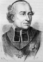Retrato do Cardeal Joseph Fesch (1763 - 1839). Gravura do final do século XIX em "Histoire de France" de H. Martin.