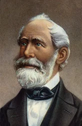 Retrato de Carl Zeiss, cientista alemão