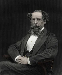 Retrato de Charles Dickens (1812-1870), escritor inglês.