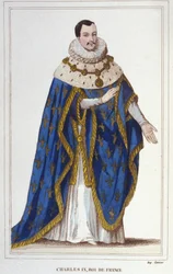 Retrato de Carlos IX (1550 - 1574), Rei de França.