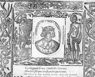 Retrato de Charles X Le Hutin, Rei de França de 1314 a 1316.