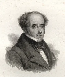 Retrato de Chateaubriand, gravura do século XIX