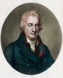 Retrato de Claude Berthollet (1748 - 1822) Químico francês. Gravura do século XIX. Colecção privada.