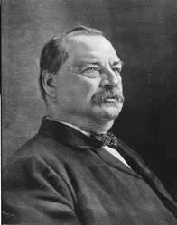 Retrato de Cleveland Grover (1837 - 1908), estadista americano.