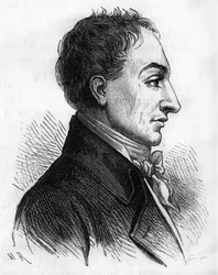 Retrato de Constantin François de Chasseboeuf Comte de Volney - in "Histoire de France" de Henri Martin, sd. Século XIX.