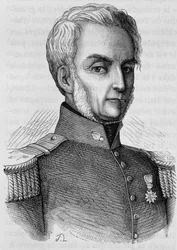 Retrato de Courtais. Gravura do final do século XIX em "Histoire de France" de H. Martin.
