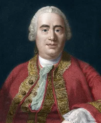 Retrato de David Hume, filósofo escocês (1711-1776) - David Hume (1771-1776), filósofo e historiador escocês