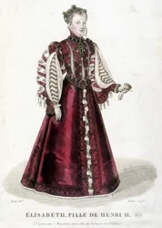 Retrato de Elisabeth, filha de Henrique II, Rei de França (1519-1559).