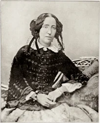 Retrato de Emma Roberts, contratado há alguns meses pelo patriota italiano Giuseppe Garibaldi (1807-1882). A partir de uma fotografia. Coleção Particular
