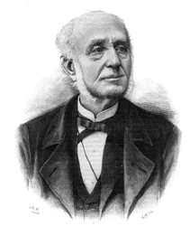 Retrato de Etienne Arago (1802-1892) autor dramático, político, prefeito de Paris